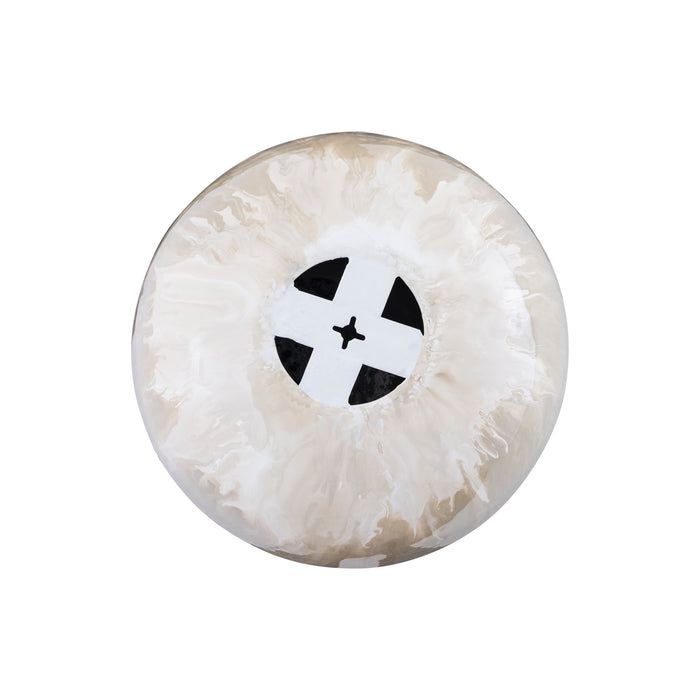 PTMD Sufyan Cream Enamel Round Iron Wall Ball SV3