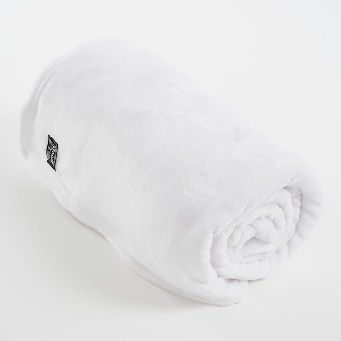 Mica Decorations Famke Fleece Plaid - 180 x 130 cm - Off white