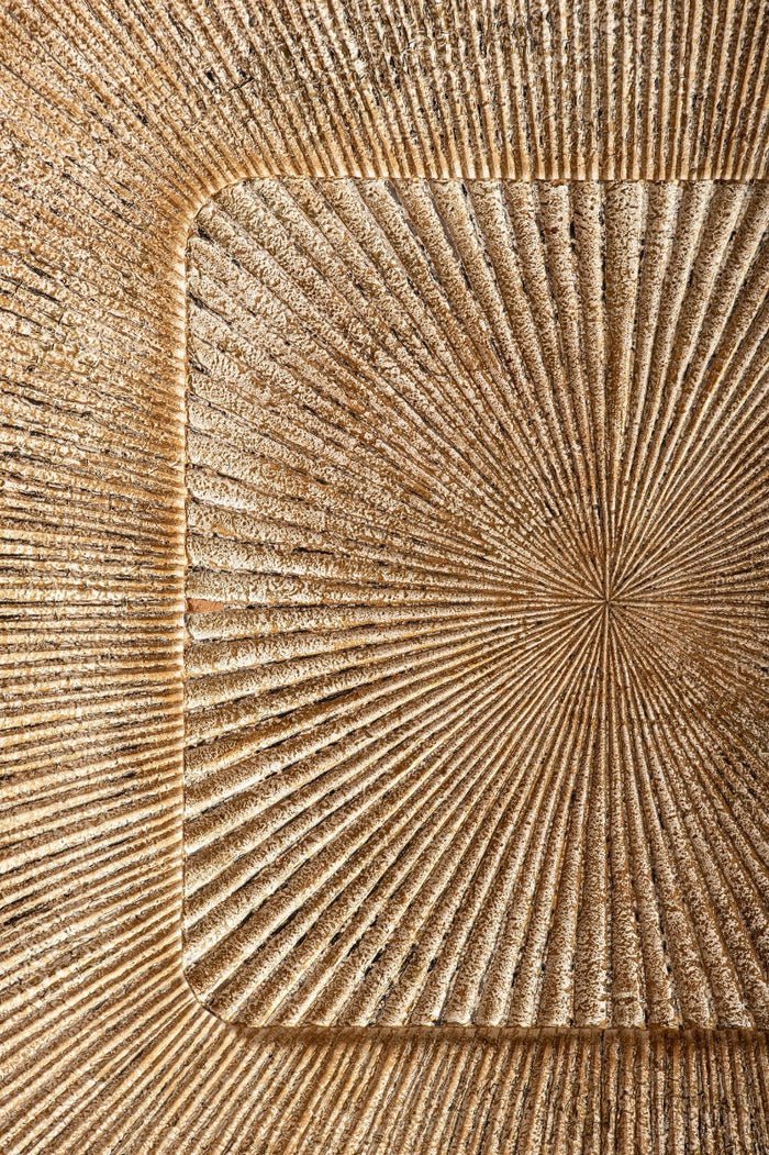 PTMD Dishita Cream Square Mdf Wall Panel Ribbed Small