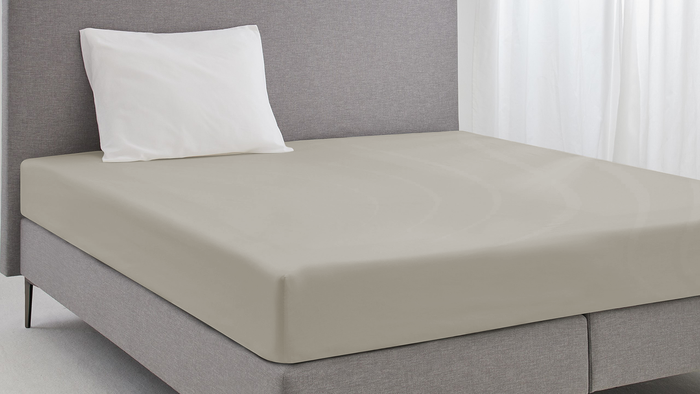 Eleganzzz Hoeslaken Jersey Katoen Stretch 35cm Hoge Hoek - mushroom