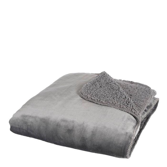 Mica Decorations Mardy fleece plaid antraciet - l200xb150cm