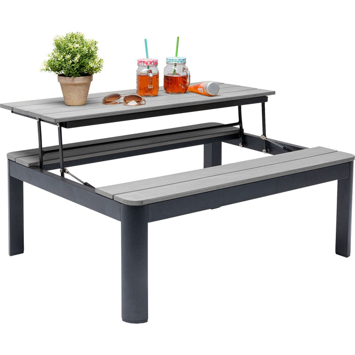 Multifunctionele Tuin Salontafel Happy Day grijs Kare Design