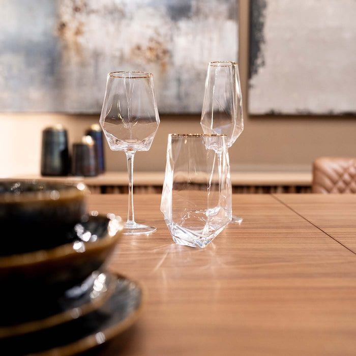 Kare Design Diamond Rim champagneglazen 4st