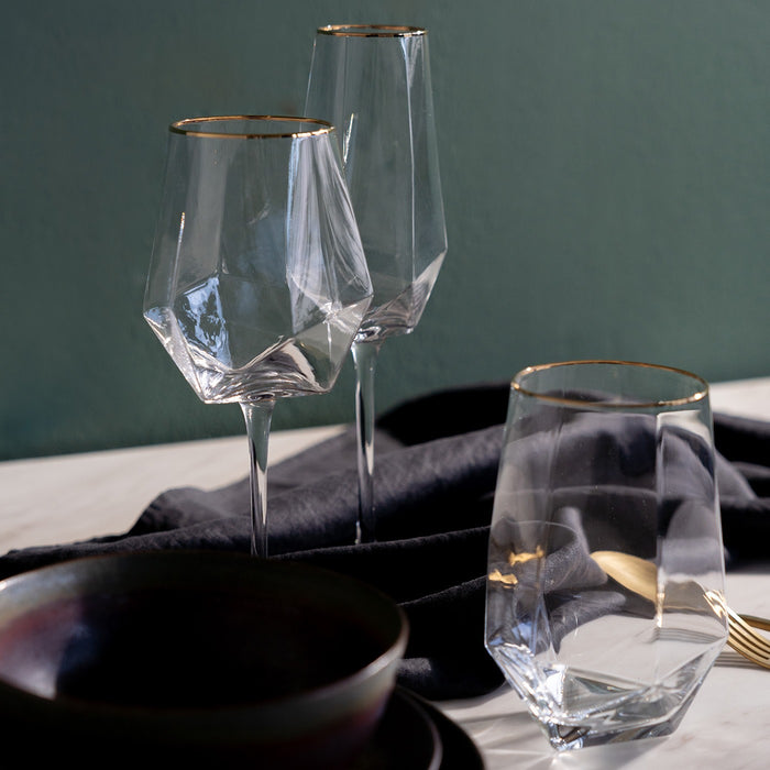 Kare Design Diamond Rim Waterglazen