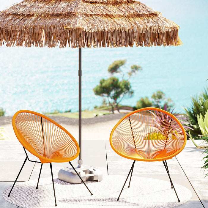 Tuinfauteuil Acapulco oranje Kare Design