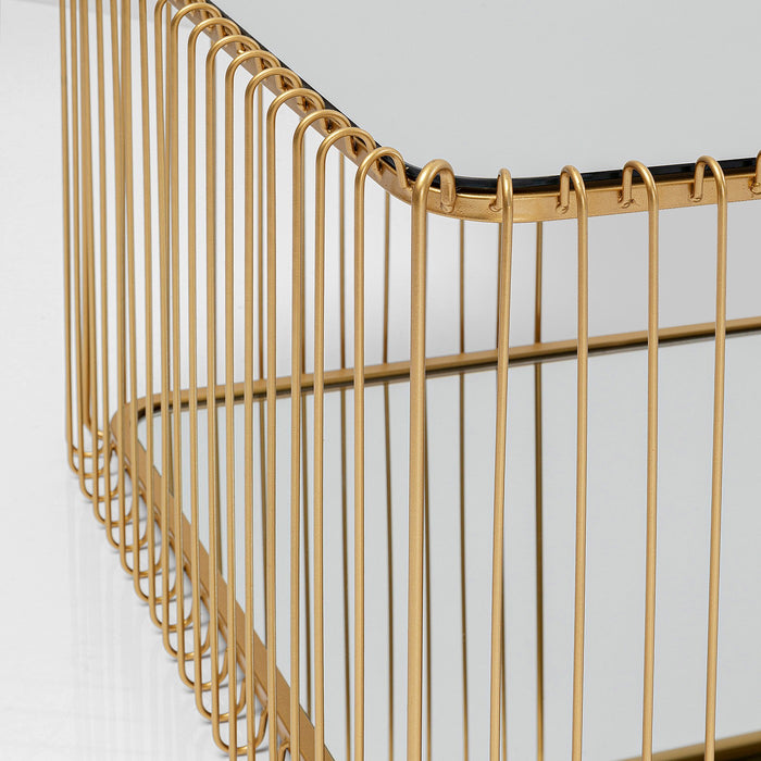 Salontafel Wire Double 120x60cm goud Kare Design