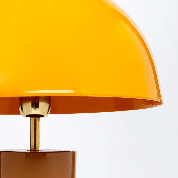 Tafellamp Josy geel en bruin Kare Design