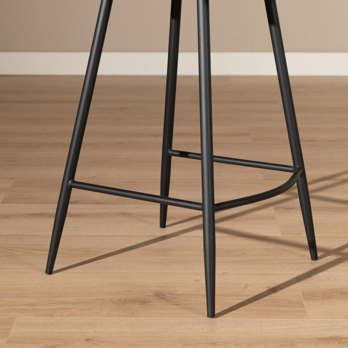 Bronx71 Industriële barkruk Barrel olijfgroen eco leer 69 cm -