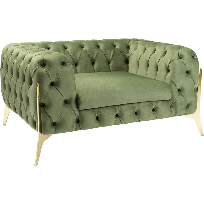 Kare Design Bellissima Fauteuil fluweel groen