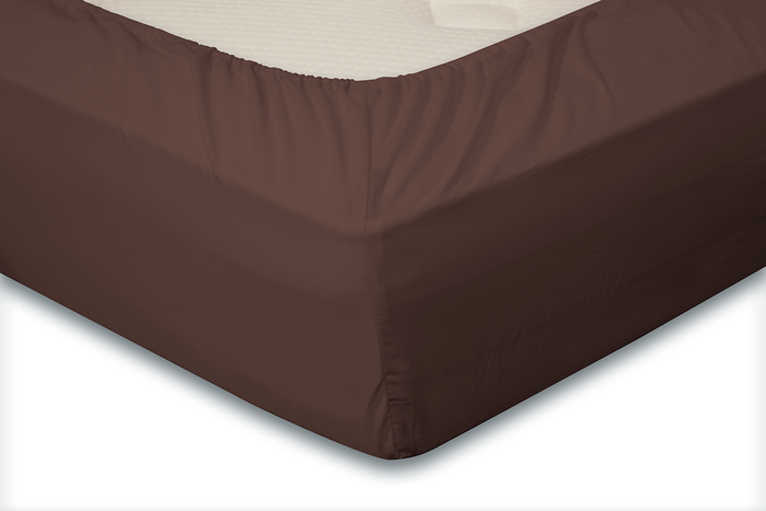 Eleganzzz Hoeslaken Jersey Katoen Stretch 35cm Hoge Hoek - bruin