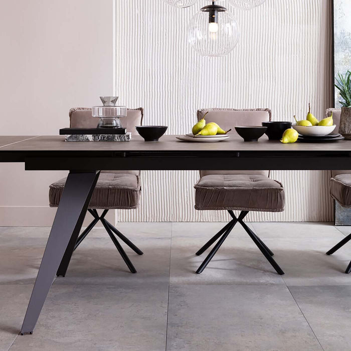 Kare Design Chelsea stoel - grijs - fluweel