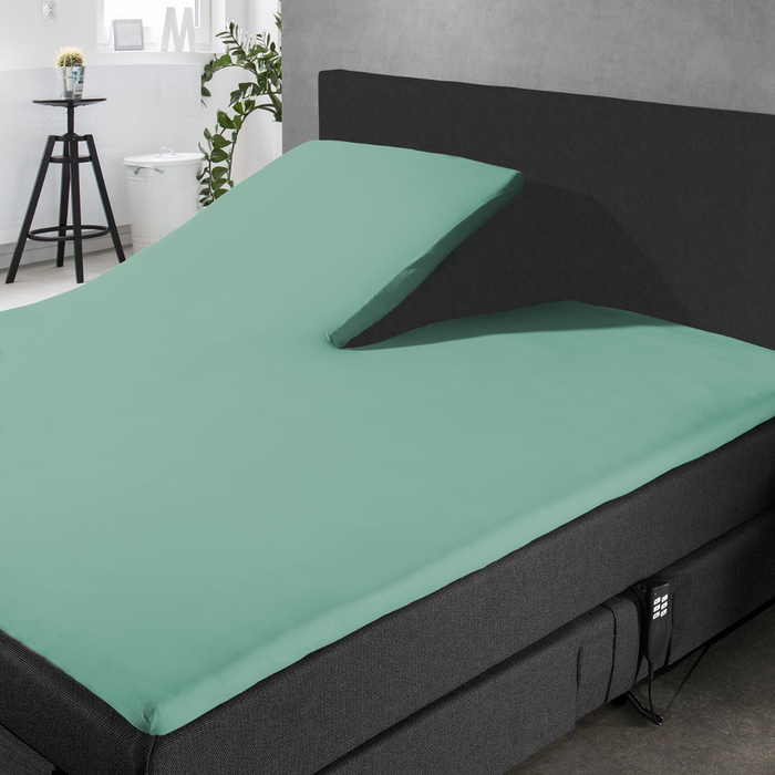 Eleganzzz Splittopper Hoeslaken Jersey Katoen Stretch - mineral