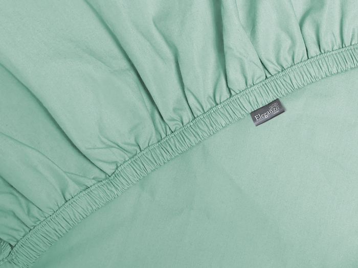 Eleganzzz Hoeslaken Jersey Katoen Stretch 35cm Hoge Hoek - mineral