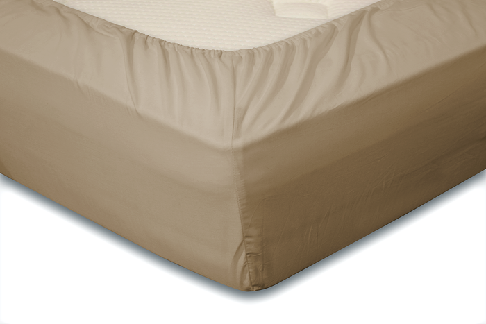 Eleganzzz Hoeslaken Katoen Perkal 35cm Hoekhoogte - zand