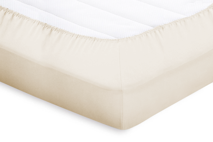 Eleganzzz Splittopper Hoeslaken Perkal Katoen - ivoor