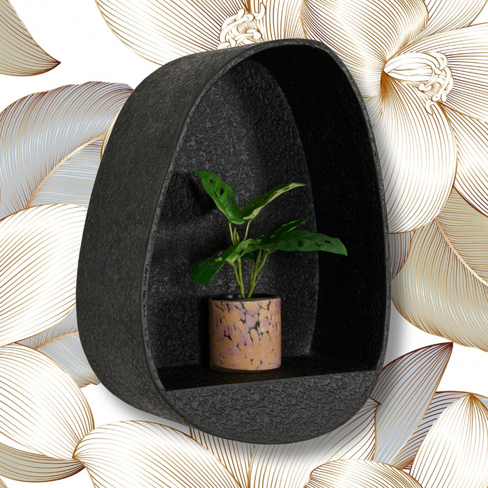 Wandrek Sauve Zwart - Hout - 40x56x21cm (BxHxD)