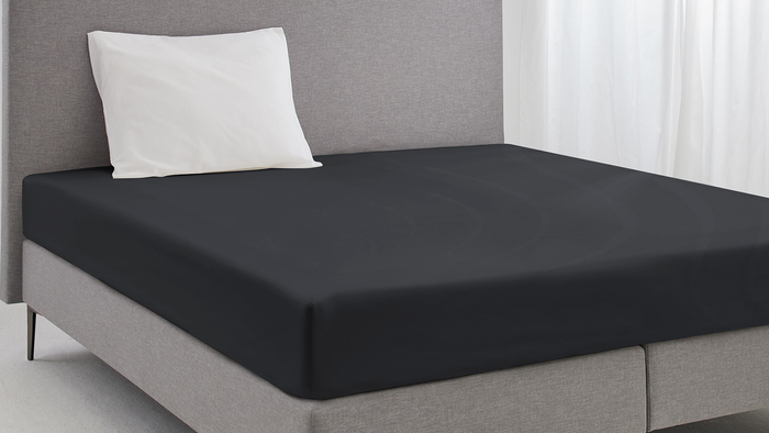 Eleganzzz Hoeslaken Katoen Perkal 35cm Hoekhoogte - antraciet