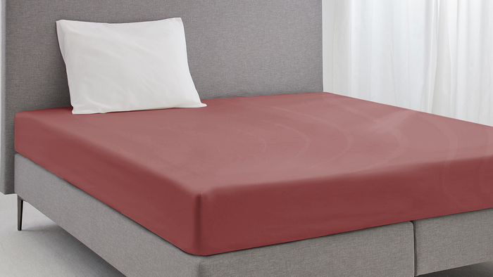 Eleganzzz Hoeslaken Jersey Katoen Stretch 35cm Hoge Hoek - rose