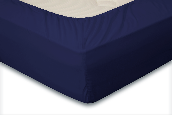 Eleganzzz Hoeslaken Jersey Katoen 35cm Hoge Hoek-Donkerblauw