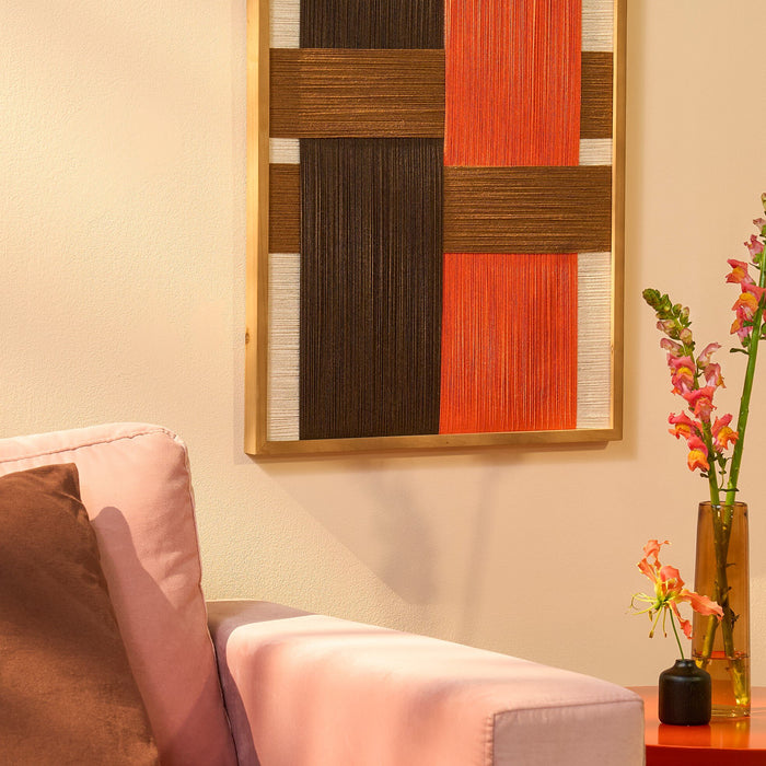 Mica Decorations Kuba Wanddecoratie - FSC 100% - Katoen - Oranje