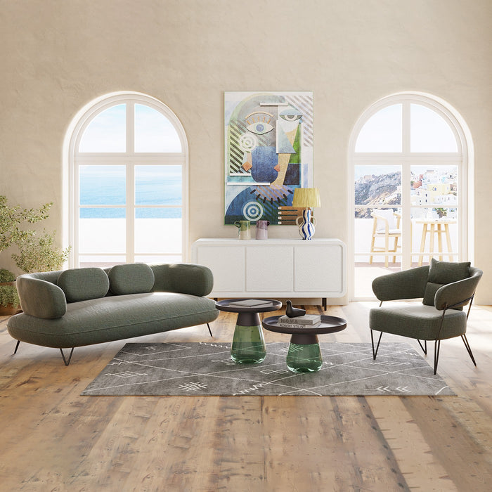 Kare Bijzettafel Bottglia Green 50cm