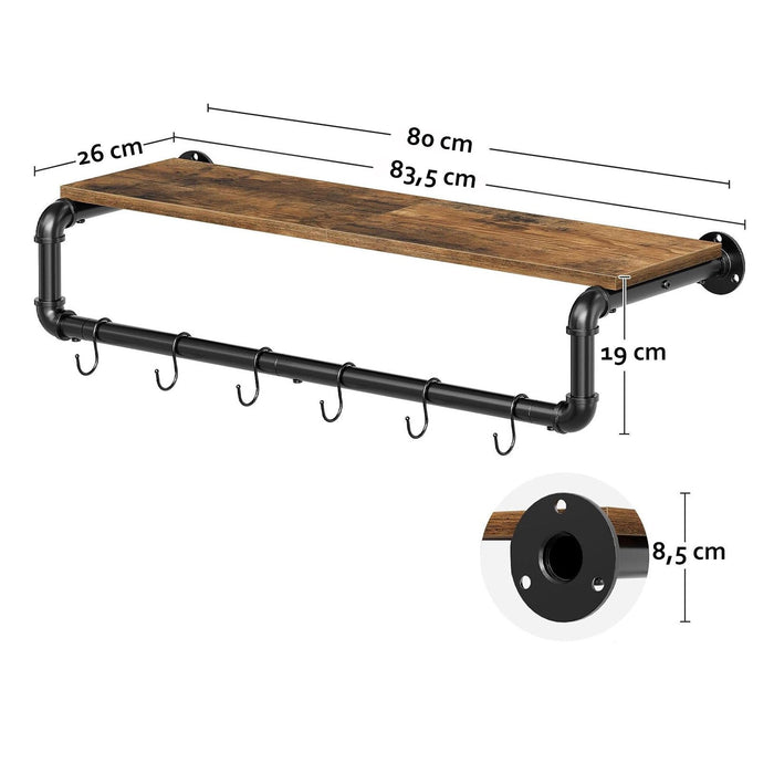 Ylumen Kapstok Dylan B 80 cm bruin zwart