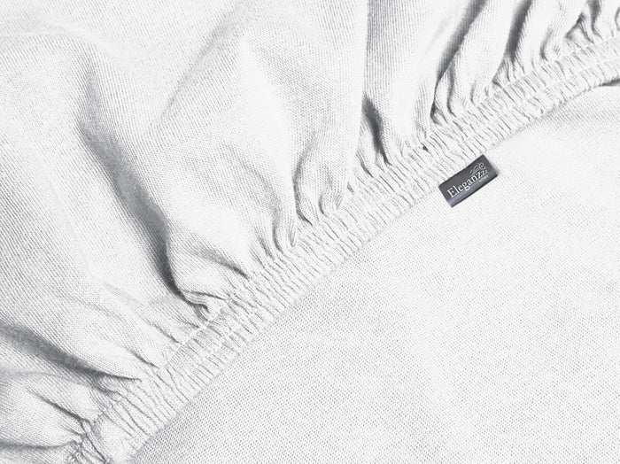 Eleganzzz Topper Hoeslaken Jersey Katoen Stretch - wit