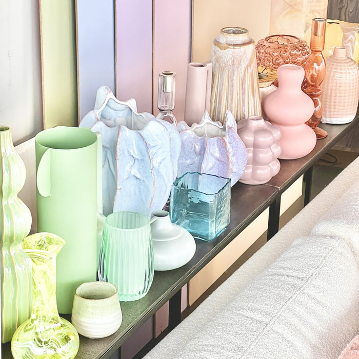 HD Collection Vaas Waves - Glas - 11x20x11cm (BxHxD)