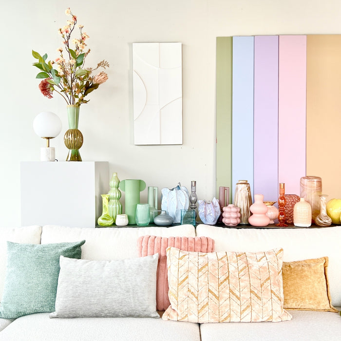 HD Collection Vaas Waves - Glas - 11x20x11cm (BxHxD)