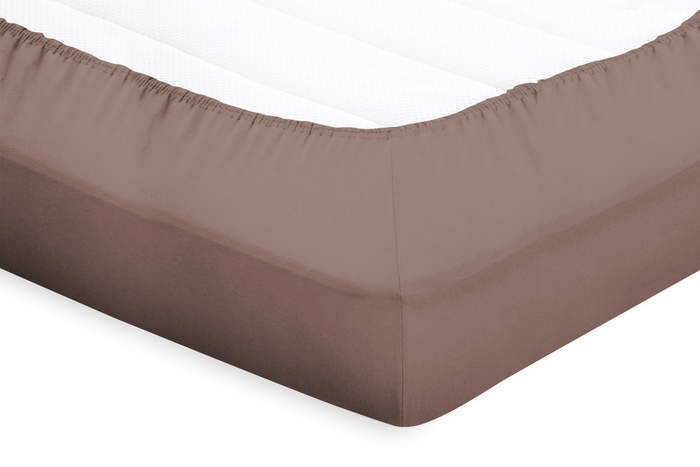 Eleganzzz Topper Hoeslaken Katoen Perkal - taupe
