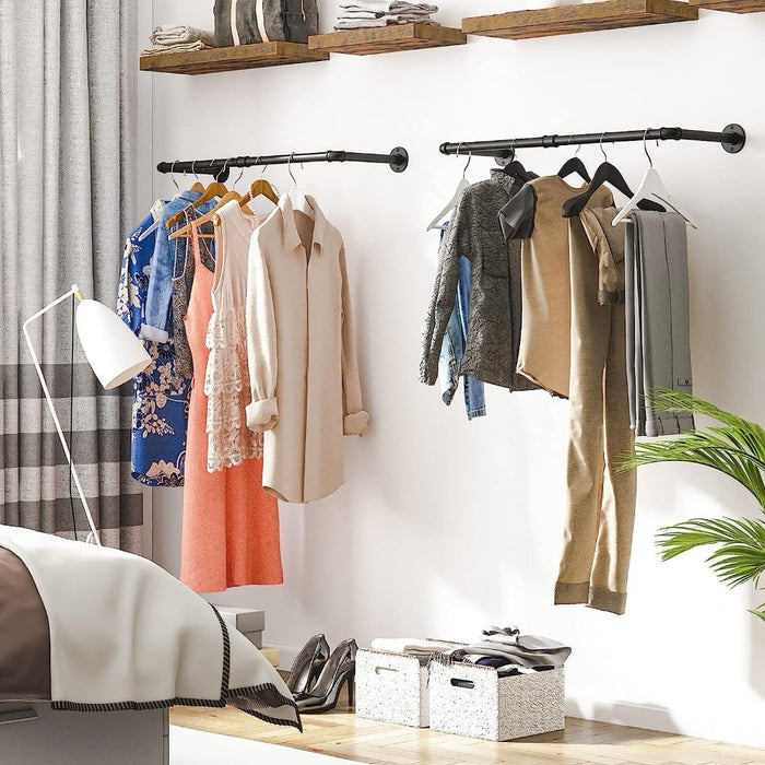 Ylumen Kapstok 2x stang Mitchell L 75 cm zwart