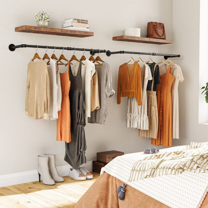 Ylumen Kapstok 2x stang Mitchell L 75 cm zwart