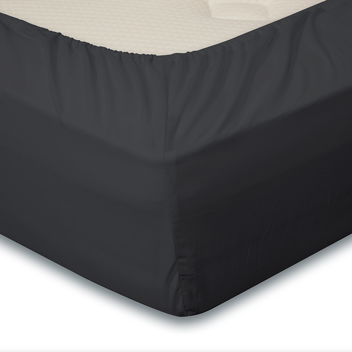 Eleganzzz Hoeslaken Katoen Perkal 35cm Hoekhoogte - antraciet