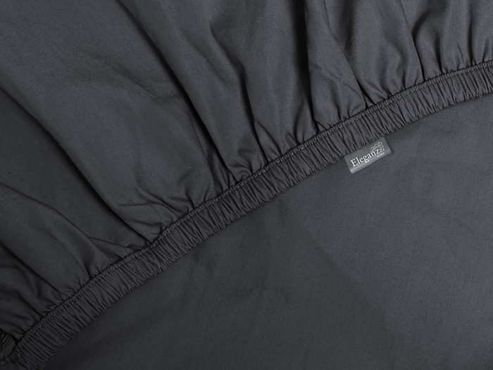 Eleganzzz Topper Hoeslaken Katoen Perkal - antraciet