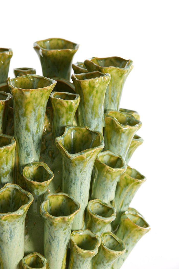 Light & Living - Vaas KYRAL - Ø28.5x46.5cm - Groen