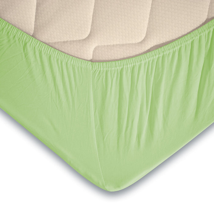 Eleganzzz Topper Hoeslaken Jersey Katoen Stretch - lime