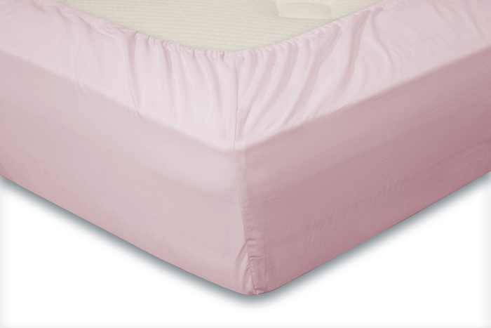 Eleganzzz Hoeslaken Katoen Perkal 35cm Hoekhoogte roze