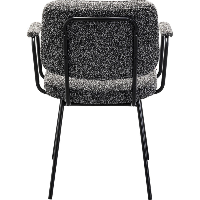 Kare Design Orelie Stoel met armleuningen zwart en wit