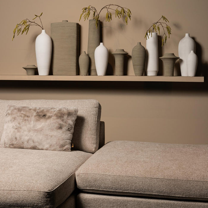 PTMD Zonna Beige Matt Ceramic High Vase S