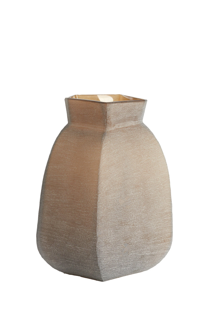 Light&living Vaas 28x25,5x40 cm VELIKO glas donker bruin