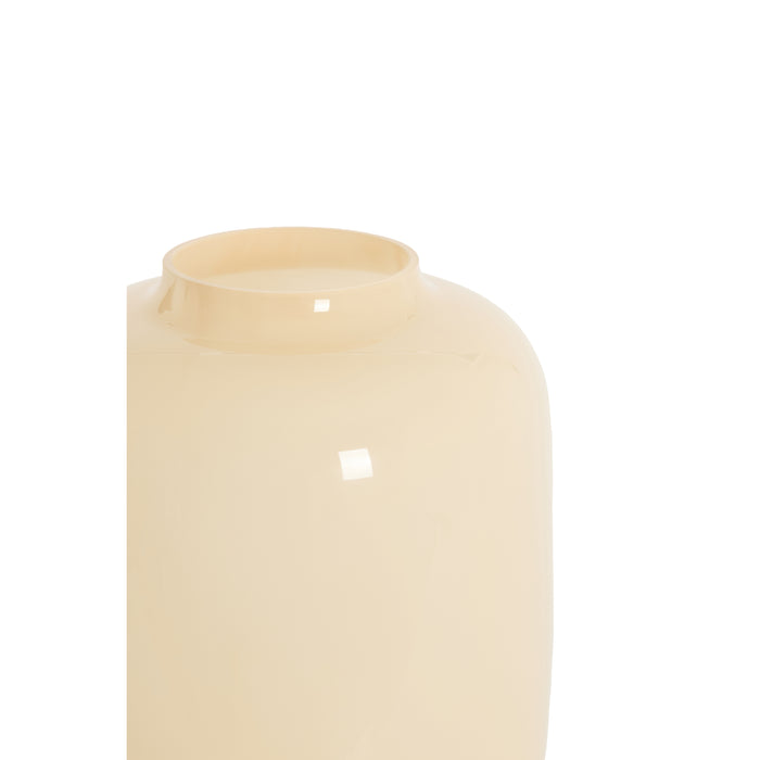 Light & Living Light&living Vaas Ø24x34 cm KOBALA glas crème
