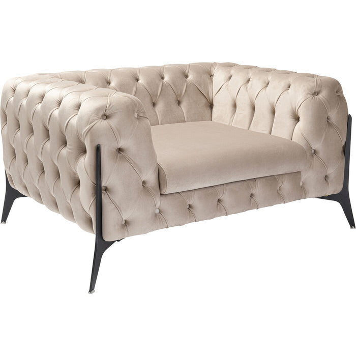 Kare Design Bellissima Fauteuil fluweel beige
