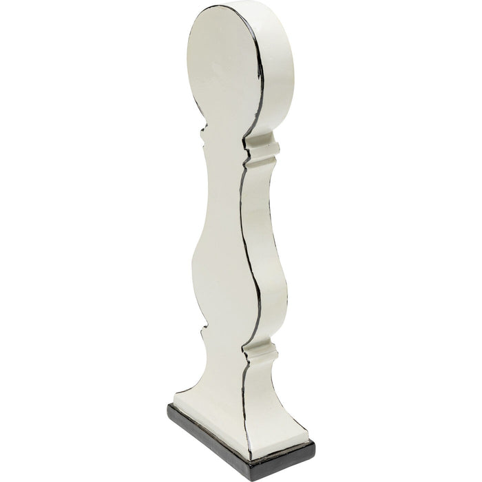 Tafelklok Favola wit en zwart Kare Design