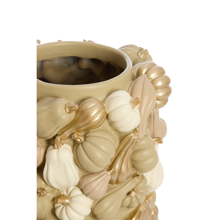 Light & Living Light&living Vaas deco Ø27,5x33 cm PUMPKIN zand