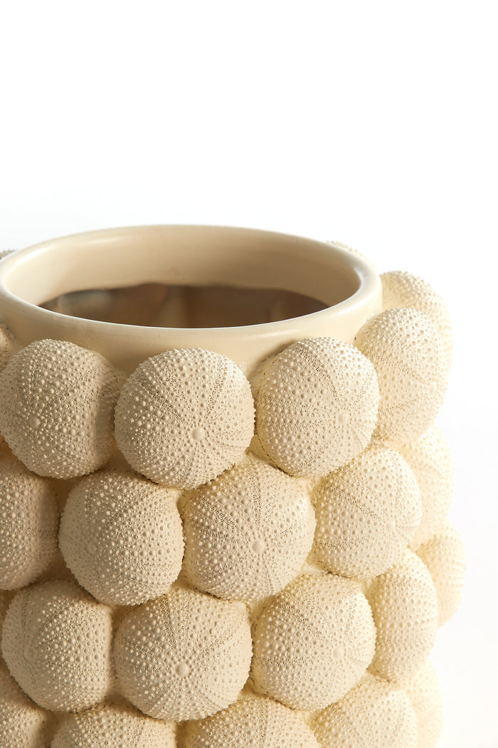 Light & Living - Vaas SEA URCHIN - Ø20.5x18cm - Wit