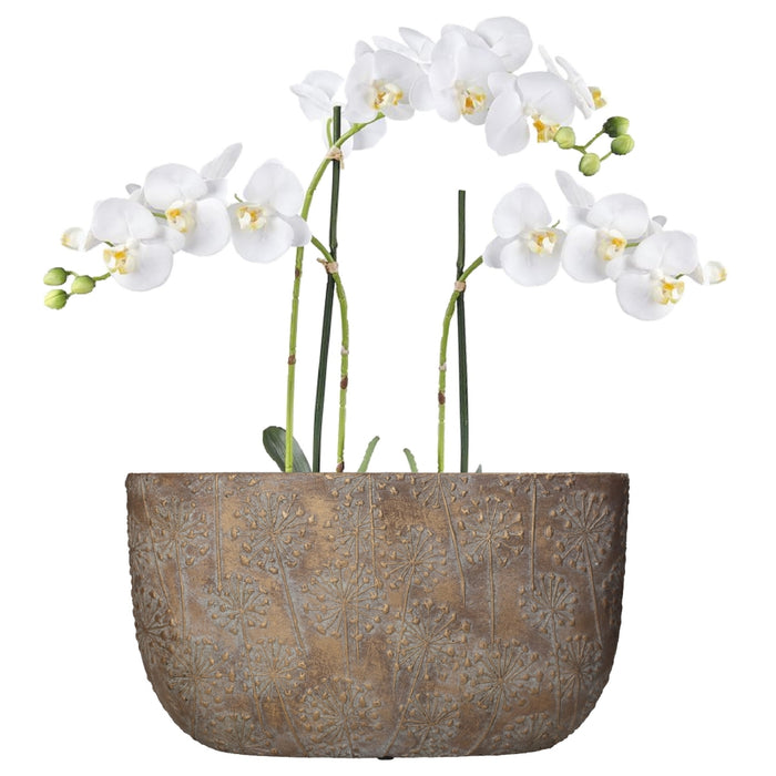 HD Collection Bloempot Paardenbloem - - Keramiek - 38x22x15cm (BxHxD)