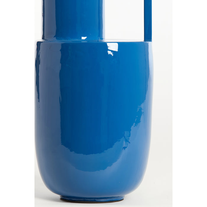 Light&living Vaas deco Ø20x53 cm CERTALO glans donker blauw