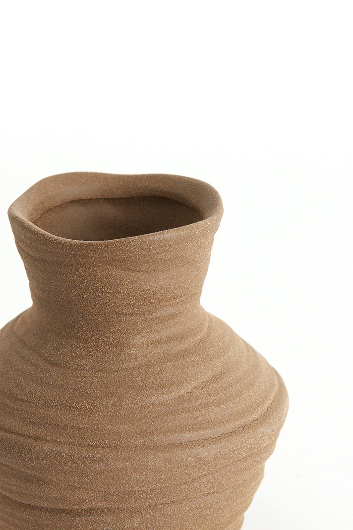 Light & Living - Vaas GRECCIO - Ø14.5x15.5cm - Bruin