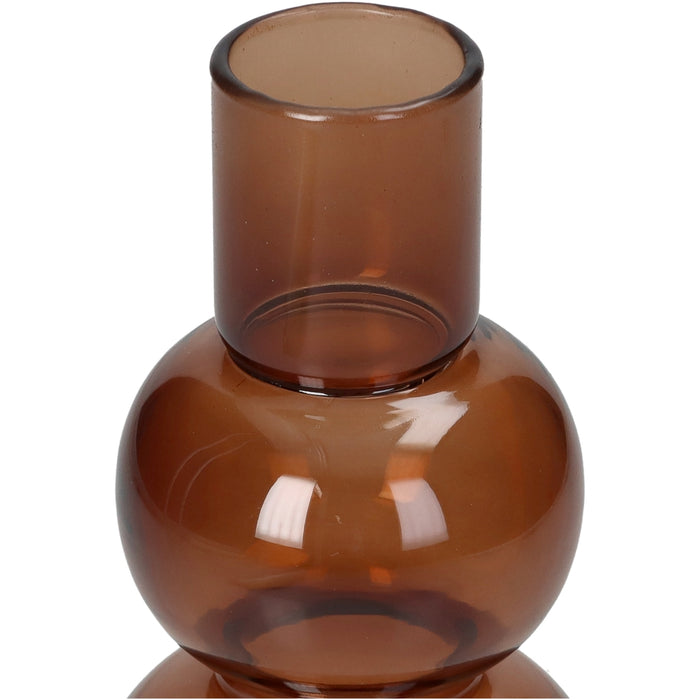 HD Collection Kandelaar Bubbel - Glas - 8x16x8cm (BxHxD)