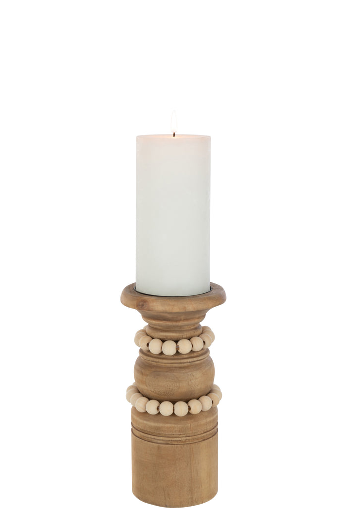 J-line - Kaarshouder Pila Den|metaal Natuur Small - 9.8x9.8x20cm